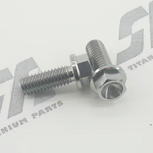 SID Titanium Flanged Hex Head Bolts M6x1.00mmX16mm