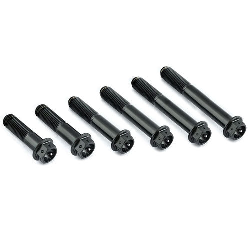 SID Titanium Flanged Hex Head Bolts M8x1.25mm (Race Spec Drilled 25 35 ...