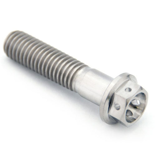 SID Titanium Flanged Hex Head Bolts M8x1.25mm (Race Spec Drilled 25 35 40 45 50 65 70 80mm)