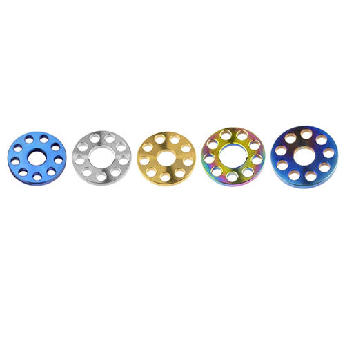 SID Titanium Drilled Bolts M6 M8 M10 Spacer Washers 9 Holes for Motorcycle Modification (Package of 10pcs)