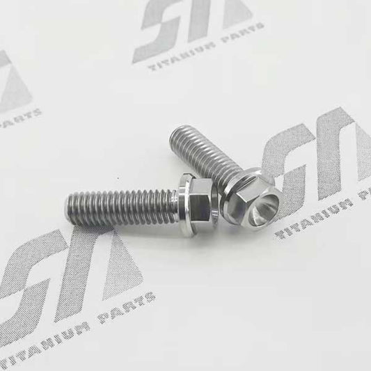 SID Titanium Flanged Hex Head Bolts M6x1.00mm Series