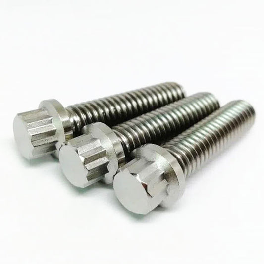 Titanium 12 Points Flanged Bolts Fully Threaded 5/16-18*1-1/4